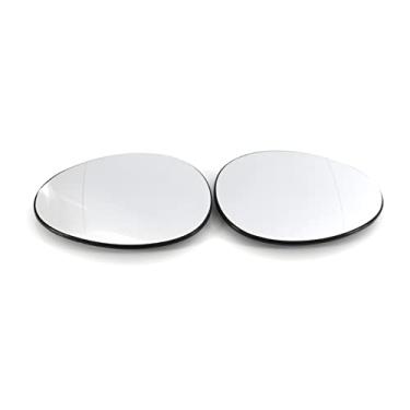 Imagem de Domary 2 peças Vidro de espelho retrovisor com substituição de clipe para BMW Mini R55 R56 R57 2007 a 2014 aquecida esquerda direita