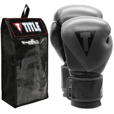 Imagem de TITLE BOXING Luva de Boxe e Muay Thai Boxing Prime Title - Cinza - 10Oz