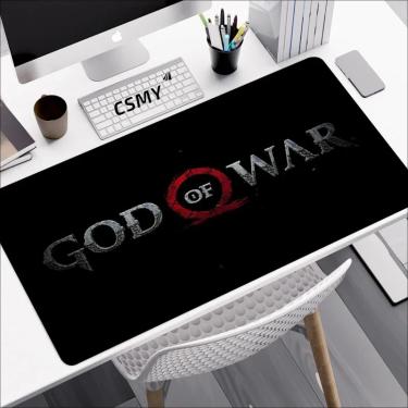 Imagem de Tamanho Grande God of War Mouse Pad  Acessórios Para Jogos  Teclado  Mausepad  Computador  PC Gamer