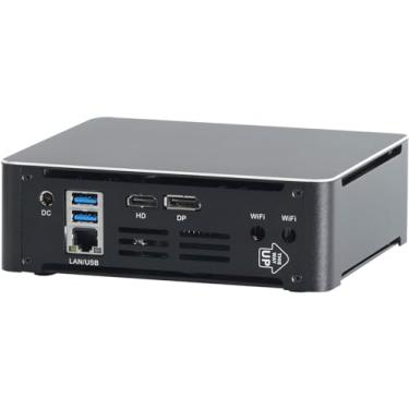 Imagem de Partaker Mini PC 4K, mini computador de mesa, mini computador, Intel Core I5 1340P, Windows 11 Pro, B12B, DP1.4a, HDMI2.1, 6 x USB3.0, recurso completo tipo-C, ventilador inteligente, RAM DDR5 32G, SSD de 1 TB