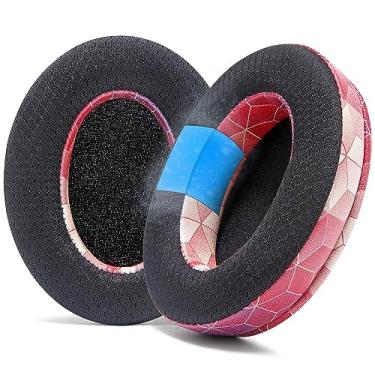 Imagem de WC Freeze para Arctis Nova - Almofadas de gel de resfriamento para Arctis Nova Pro Wired, Nova 7, 3, 1 - Fabricadas por Wicked Pads (não cabe em Nova Pro Wireless) | Hexadecimal vermelho