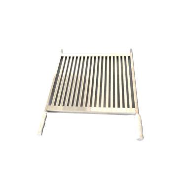 Imagem de Grelha Uruguaia Inox 57X40Cm Para Churrasqueira E Premoldada