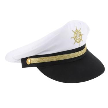 Imagem de Hohopeti boné marinheiro boné capitão suporte aniversário joaninha gorro para homens vestidos chapéus femininos chapéu de capitão para homens de cosplay acessórios hélice