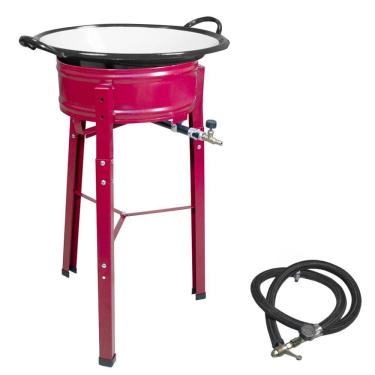 Imagem de Fritadeira Pasteleiro Médio Fogão Industrial À Gás C/tacho