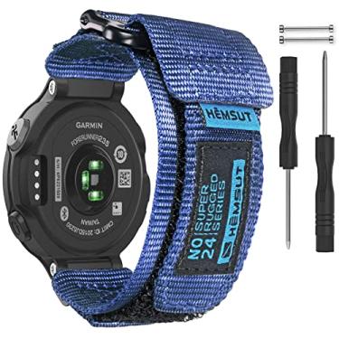 Imagem de SMITHA Pulseira de relógio de substituição robusta compatível com Garmin Forerunner 235 para relógio inteligente 220/230/235/620/630/735XT/235 Lite para mulheres e homens