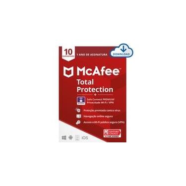 Imagem de Antivírus McAfee Total Protection - Proteção para 10 Dispositivos, VPN para 5 Dispositivos - 1 ano - Digital para download