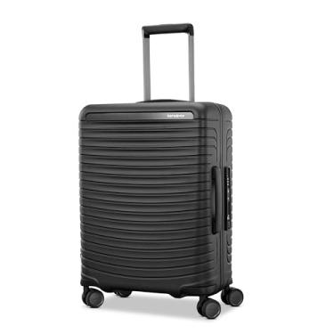 Imagem de Samsonite Bagagem unissex Framelock Hardside com rodas giratórias, Preto, Carry-on Spinner, Bagagem Framelock Hardside com rodas giratórias