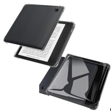 Imagem de Capa transparente de TPU macio para Kobo Libra 2 E-Reader, proteção de almofada de ar de 4 cantos