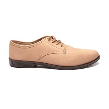 Imagem de Sapato Feminino Moleca Oxford Camurça Nude 35