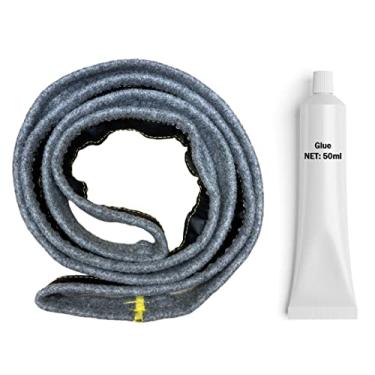 Imagem de Kit de junta de feltro de tambor seco DC97-07618A com adesivo grande de alta temperatura incluído peça compatível com secadores Samsung substitui PS4218879 AP4453798 PD00025731 3998155 DV42H5200EW