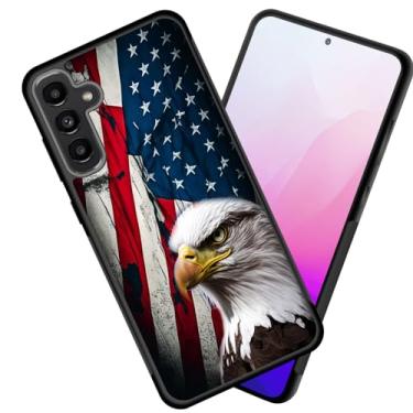 Imagem de smauncucn Capa para Galaxy A35 5G, fina, antiarranhões, bordas antiderrapantes, à prova de choque, capa protetora traseira de TPU para Samsung Galaxy A35 5G 6,6 polegadas 2024, bandeira americana de
