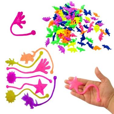 Imagem de Kit de Brinquedos, 10 Dinossauro Cresce Na Agua, 10 Gruda Na parede, Dinossauros e Figuras Divertidas Lembrancinha Dia das Crianças