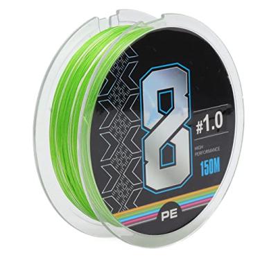 Imagem de Linha de Pesca, 8 Fios de Pesca Trançados PE Forte Tensão Forte Estabilidade 150 M Resistente Ao Desbotamento para Pesca No Rio (1,0#)