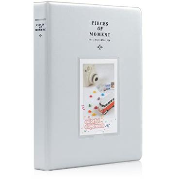 Imagem de Ablus 128 Bolsos Mini álbum de fotos para Fujifilm Instax Mini 7s 8 8+ 9 25 26 50s 70 90 Câmera instantânea e Cartão de Nome, Smokey White, 128 pockets, 1