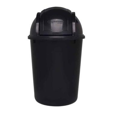 Imagem de Lixeira Com Tampa Basculante 7,5l Eco Nature Preto Jaguar