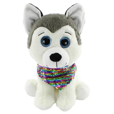 Imagem de BBR Toys Pelúcia Cachorrinho Husky Siberiano com Lenço 36cm