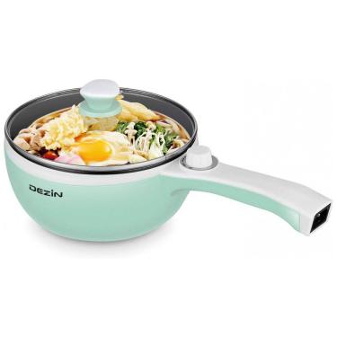 Imagem de Mini Panela Elétrica 1.5L Multifuncional Antiaderente, 600W 110v, DEZIN 5823822141, Azul turquesa