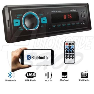 Imagem de Som Radio Automotivo Mp3 Player 2202 Buetooth AUX Dual USB - Automotiv