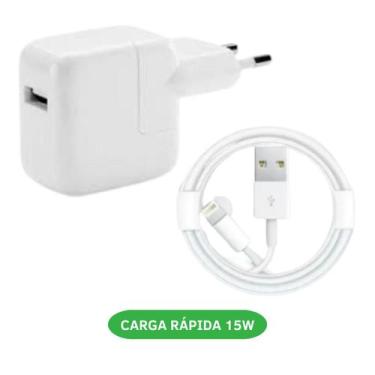 Imagem de Carregador Turbo Fonte 15W + Cabo para USB-C Compatível Iphone 11 12 1