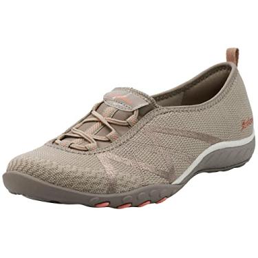 Imagem de Skechers Sapatilha Mary Jane feminina Breathe-Easy-A-Look, Cinzento-acastan, 40