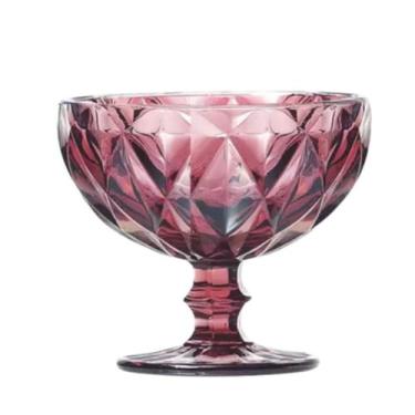 Imagem de Jogo Taças Sobremesa Diamond 6un 310ml, Rosa