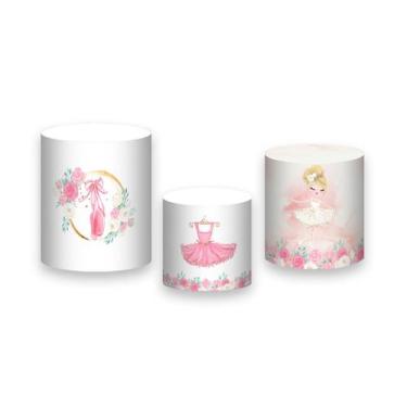 Imagem de Trio de Capas de Cilindro - Bailarina Loira Balé Elegante 013 - Via Co