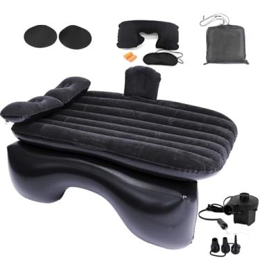 Imagem de Colchão de ar inflável para carro Onirii, assento traseiro, colchão de ar engrossado, viagem, acampamento, com bomba de ar, cama inflável, colchão de dormir portátil para carro, SUV universal