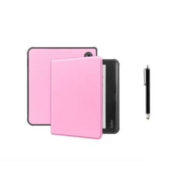 Imagem de Capa Protetora Smart + Caneta Touchscreen Para Kobo Libra2 - Fam, Rosa