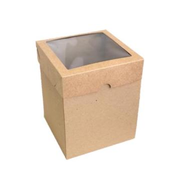 Imagem de 20 Caixas Para Panetone 500g 15x15x18cm - Kaiambá Artefatos de Papéis 