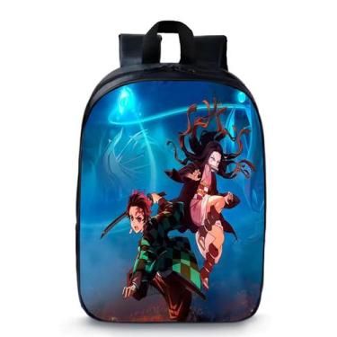 Imagem de Mochila Pré  Escola Pequena Creche Escolar Infantil Mangá Anime Geek S