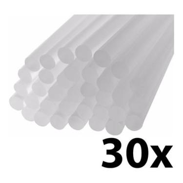 Imagem de Kit 30 Refil Cola Quente Bastão Fino - Tekbond