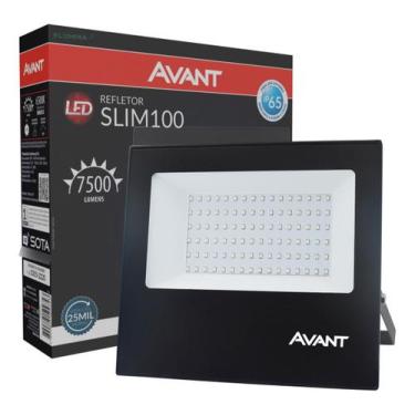 Imagem de Refletor Led 100w Holofote Prova D'água Área Externa Ip65 Bivolt Avant