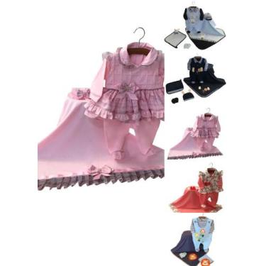 Imagem de Saída de maternidade feminino masculino para bebes de 0 a 2 meses de v