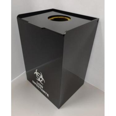 Imagem de Caixa Em Acrilico P/ Coletor Descarpack/perfurocortante 3l - Rick Acri