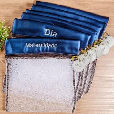 Imagem de Kit Saquinho Maternidade Marinho 4 Peças - Talismã