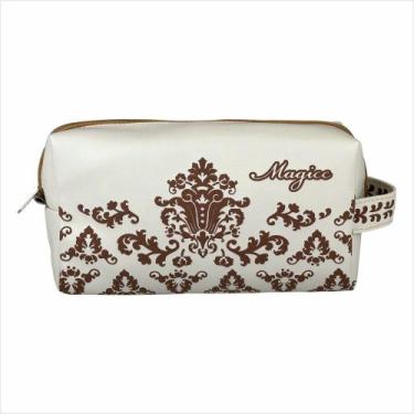 Imagem de Necessaire Casual Feminina Arabescos Bege, Magicc