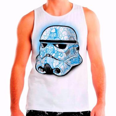 Imagem de Regata Masculina Branca Star Wars 07 - DESIGN CAMISETAS, Branco, P
