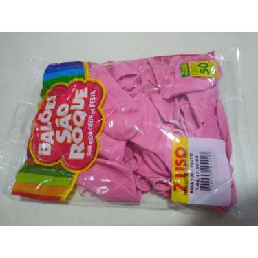 Imagem de Balão rosa Tutti Frutti tamanho n7 - São Roque