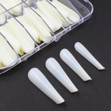 Imagem de Unhas postiças mandorla natural d&z 100 peças