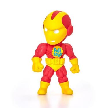 Imagem de Boneco Homem De Ferro Steel Man Funko 17cm Colecionar Super Herói Vini