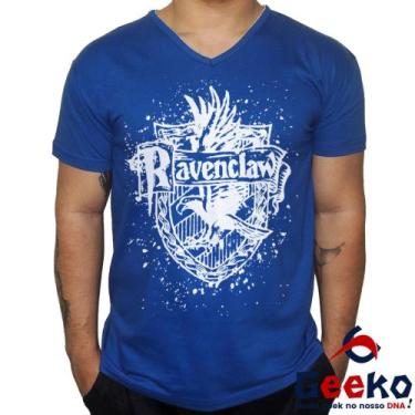 Imagem de Camiseta Corvinal 100% Algodão Hogwarts Harry Potter Ravenclaw Geeko S