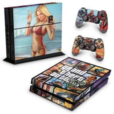 Imagem de Adesivo Compatível PS4 Fat Skin - Gta V - Pop Arte Skins
