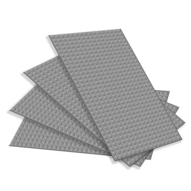 Imagem de TORMEN 10x5 inch Classic Baseplates, Building Bricks Plates Compatible for Major Brands, & STEM Activities, Inspiring Creativity & Learning(Light Gray*4