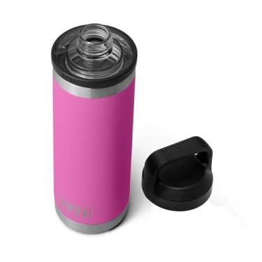 Imagem de Garrafa YETI Rambler de 530 ml, à prova de vazamento, isolamento a vácuo, aço inoxidável com Chug Cap, fúcsia (wildflower fuchsia)
