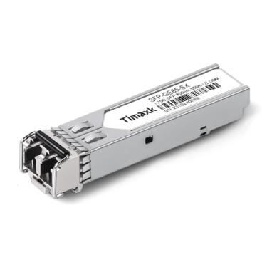 Imagem de Timaxk 1.25G SFP 1000Base-SX, 850nm MMF, até 550 metros, LC Multi Mode 1G Fiber Transceptor Modular para Cisco, Meraki, Ubiquiti UniFi, Mikrotik, Intel, Netgear, D-Link, Qnap, Linksys e mais