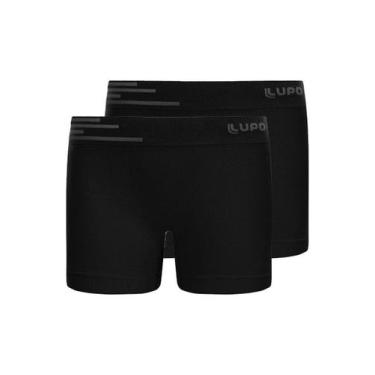 Imagem de Kit com 2 Cuecas Infantil Boxer Lupinho 132-002 - LUPO, Preto, GG