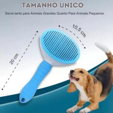 Imagem de Escova Removedora de Pelos Tira Limpa para Pet Slicker - REIS VARIEDAD