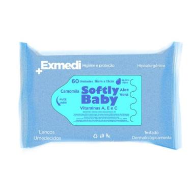 Imagem de Lenço Umedecido 60 UN Baby Softly - Softly Baby, Exmedi