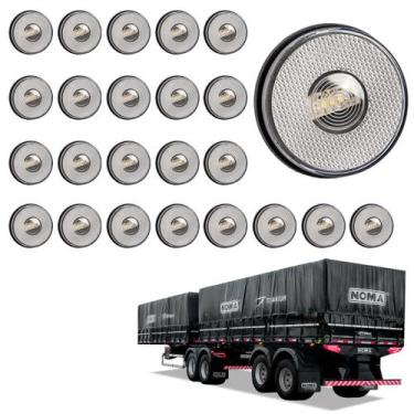 Imagem de 24 Lanterna Lateral Noma LED Cristal 85mm Saída Conector - DW Componen