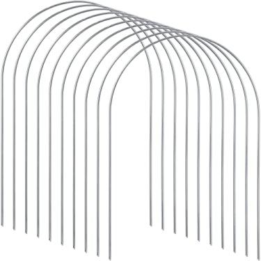 Imagem de Deekin Conjunto de 9 argolas de croquet de substituição para croquet de metal com revestimento galvanizado e plástico para jogos ao ar livre no quintal da família